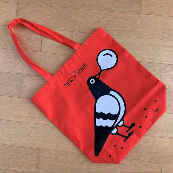 LIKE NEW! Limited Edition Red Pigeon New Yorker Tote - Picture 2 of 4